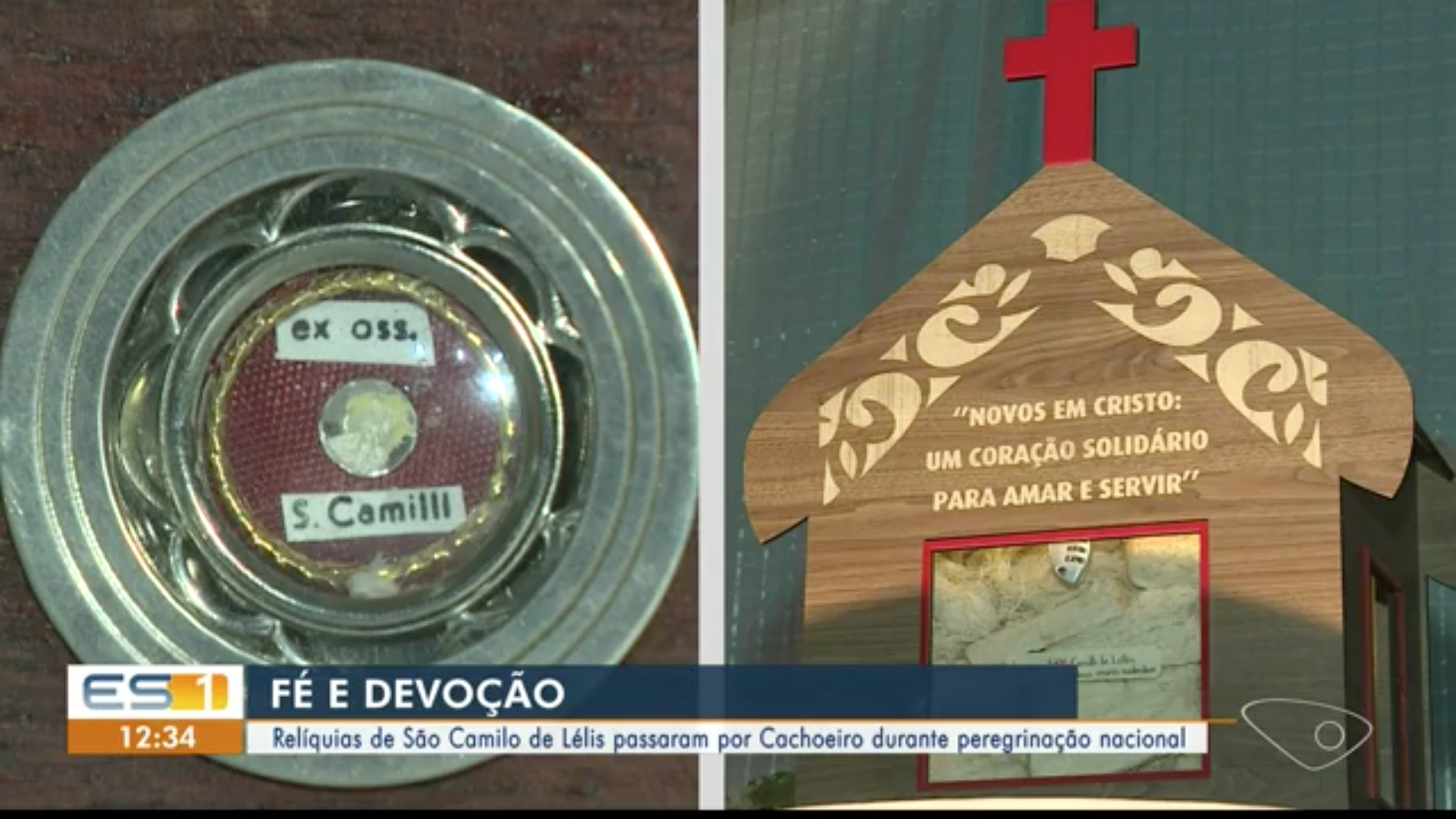 Relíquias de São Camilo peregrinam pelo Sul do Espírito Santo